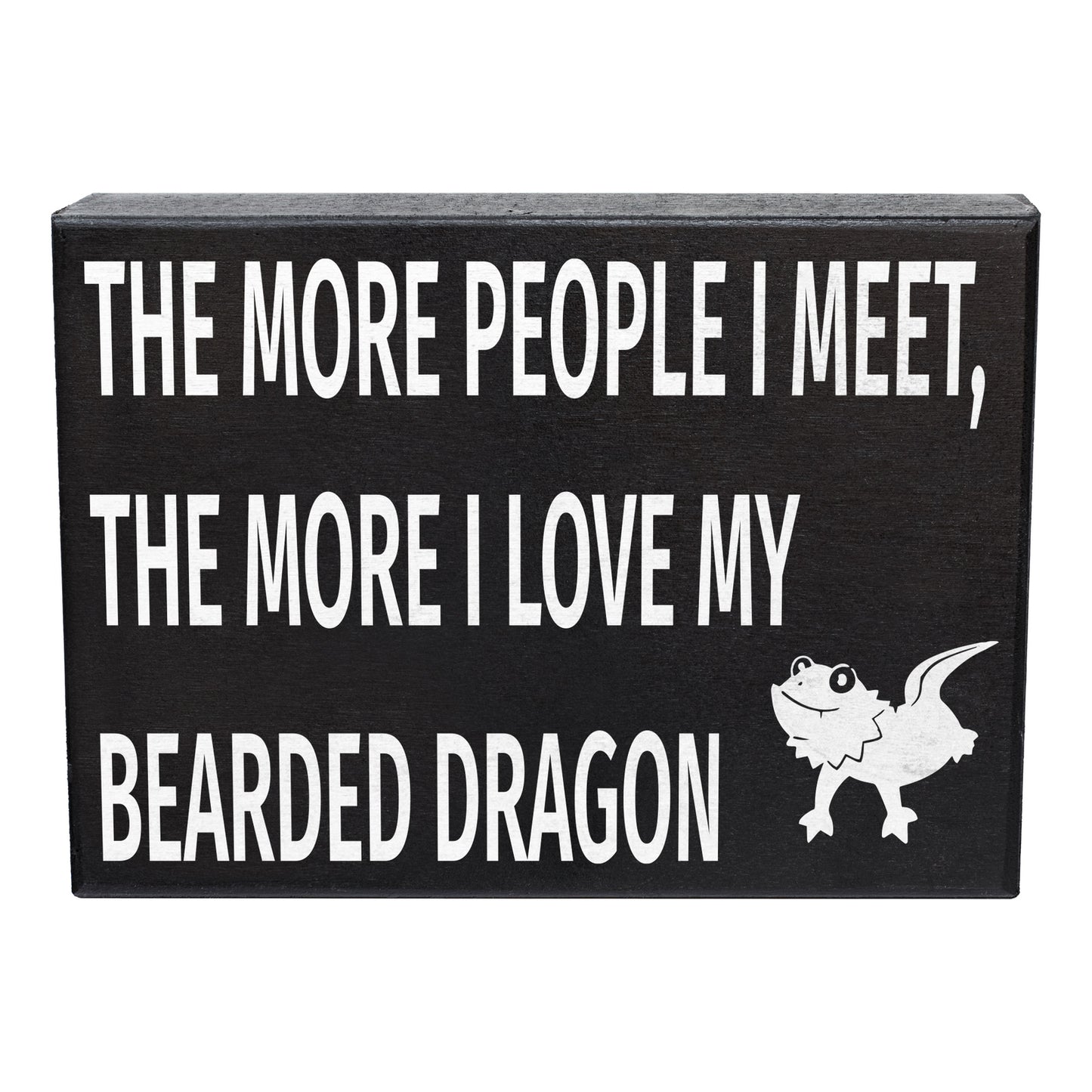JennyGems Bearded Dragon Sign, Bearded Dragon Hanging Wall Sign Decor Gift