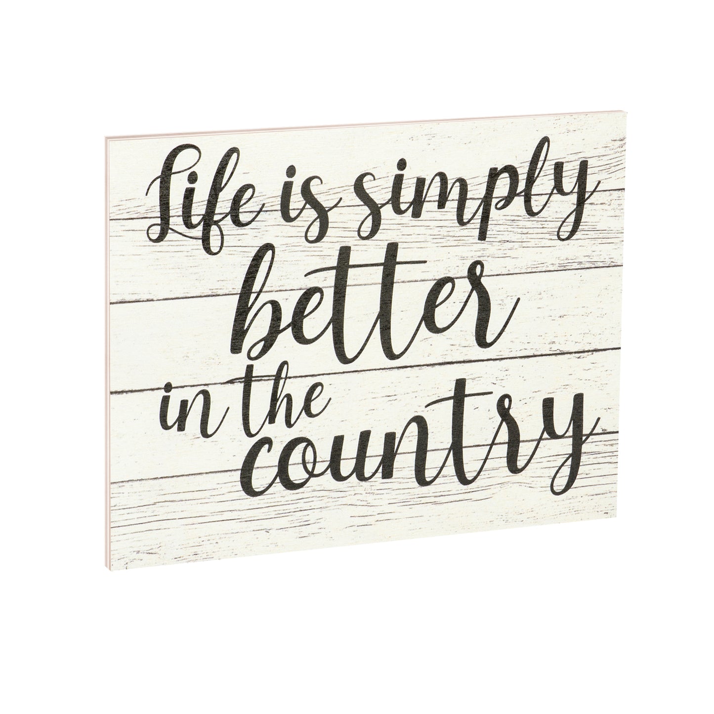 JennyGems Life Is Simply Better in the Country Wooden Sign, Farmhouse Decor