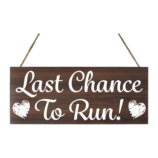 JennyGems Wedding Decor, Funny Wedding Signs for Ring Bearer (Brown)