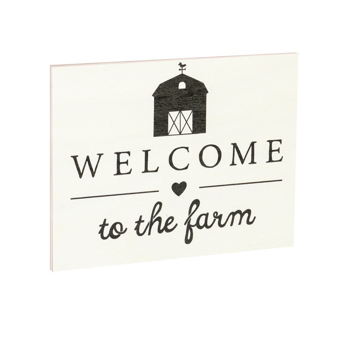 JennyGems Welcome To the Farm Wood Sign, Barn Gifts, Farmhouse Decor, White