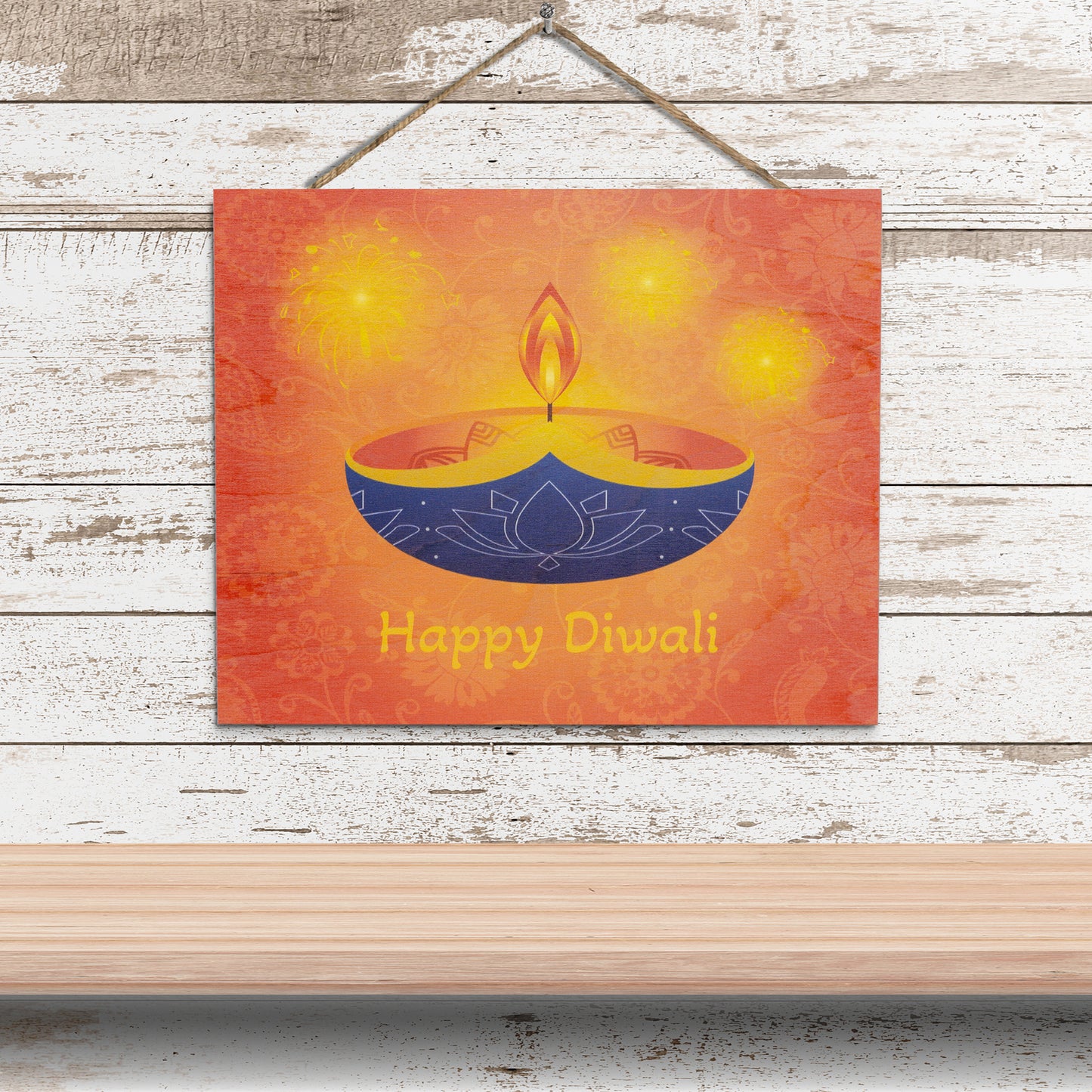 JennyGems Happy Diwali Decorations for Home, Diwali Gifts, Diwali Decor (Orange)