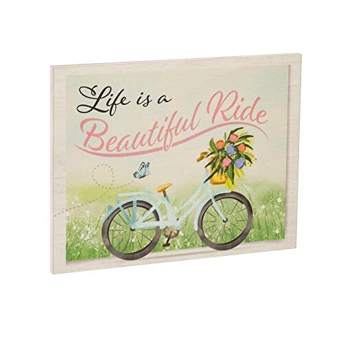 JennyGems Spring Decorations, Life Is a Beautiful Ride Wall Art Decor