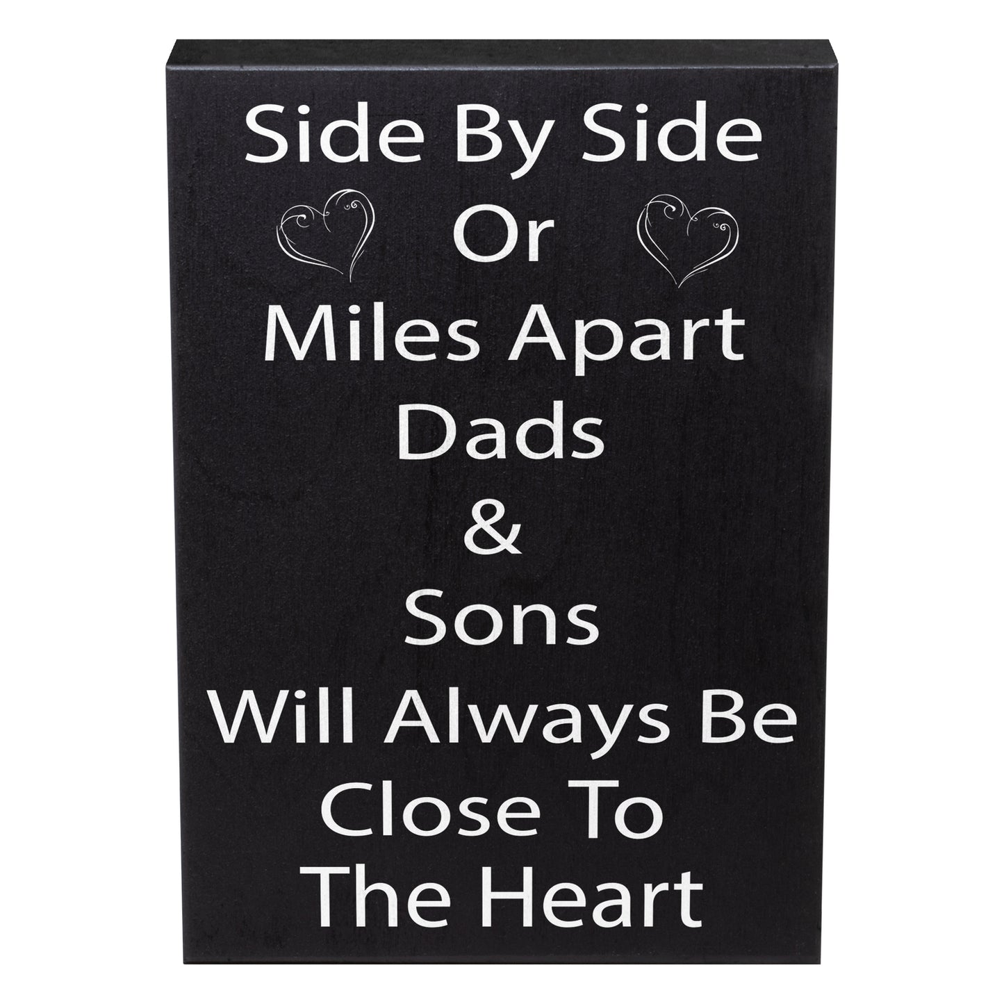 JennyGems Side By Side or Miles Apart Dads Sons Always Be Close To the Heart