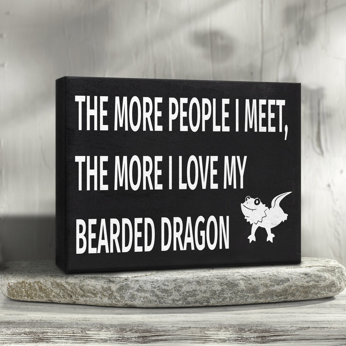 JennyGems Bearded Dragon Sign, Bearded Dragon Hanging Wall Sign Decor Gift