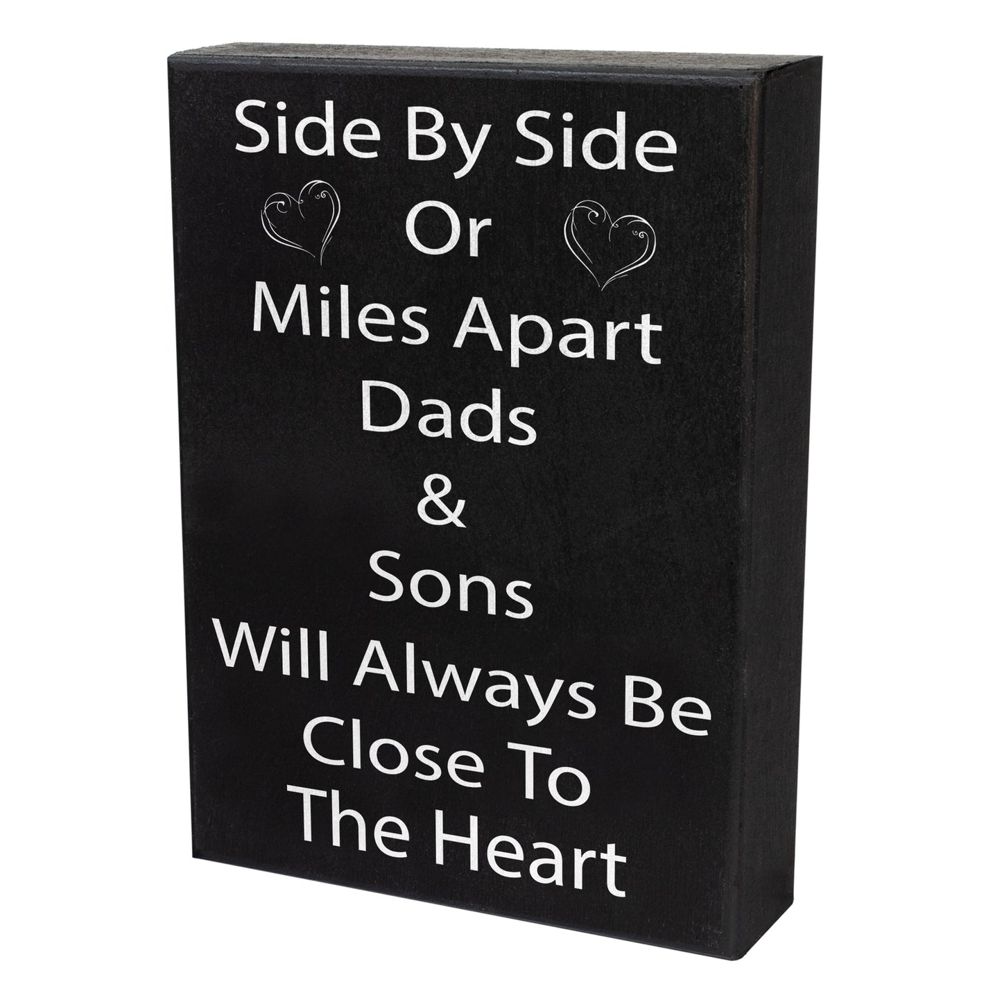 JennyGems Side By Side or Miles Apart Dads Sons Always Be Close To the Heart