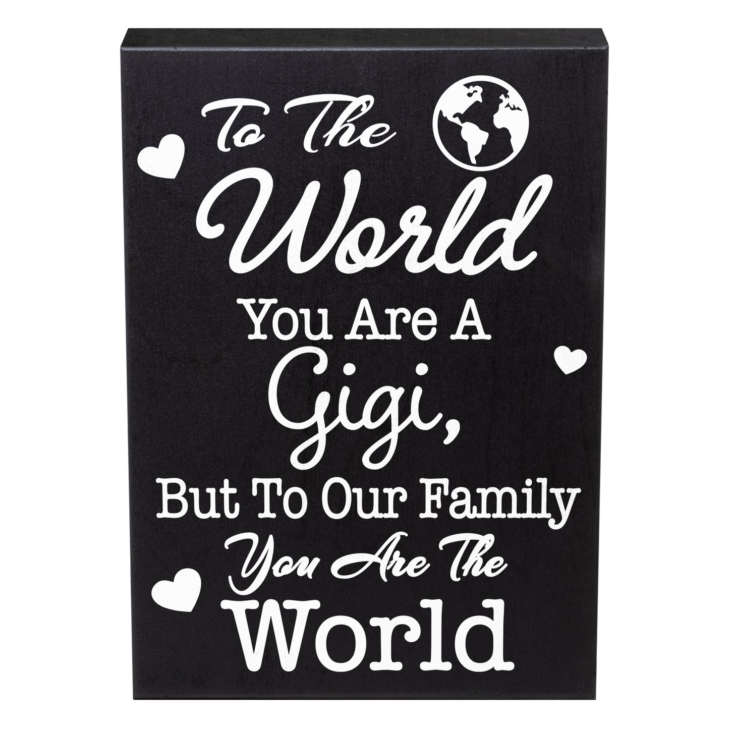 JennyGems Gigi Gift Sign Decor Plaque, Gifts for Gigi, Gigi Sayings, 6x8 Inch Wood Sign, Wall Hanging and Shelf Sign, Made in USA