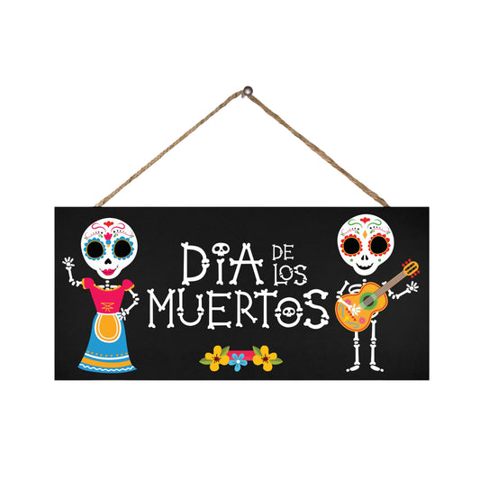Day of the Dead Sign, Dia De Los Muertos Decor, Day of The Dead Decor, Halloween Decorations Day of the Dead Decorations Sugar Skulls Skeletons