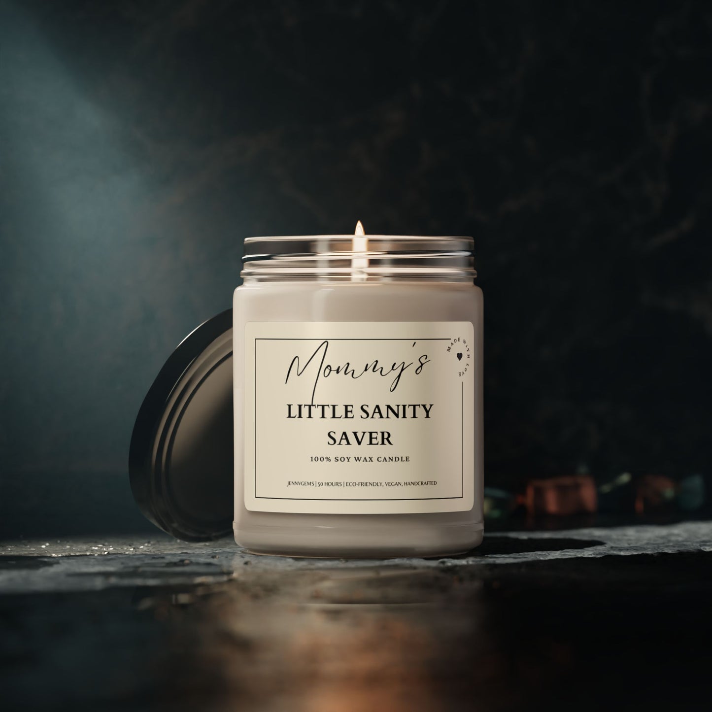 Mommy's Little Sanity Saver | Perfect New Mom Gift | Give Birth Gift - Baby Shower Gift | Mom Candles with Funny Quotes