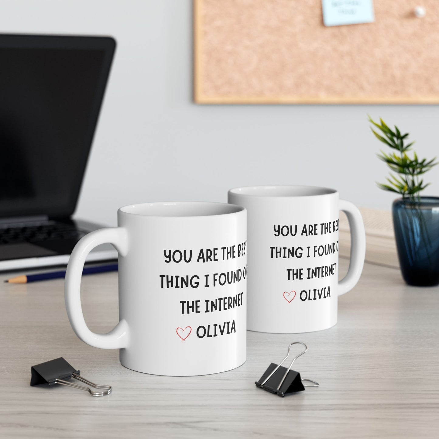 You are the Best Thing I Found on Internet Mug, Funny Gift for Him, Husband Anniversary Gift, Internet Dating Anniversary, Boyfriend Gift