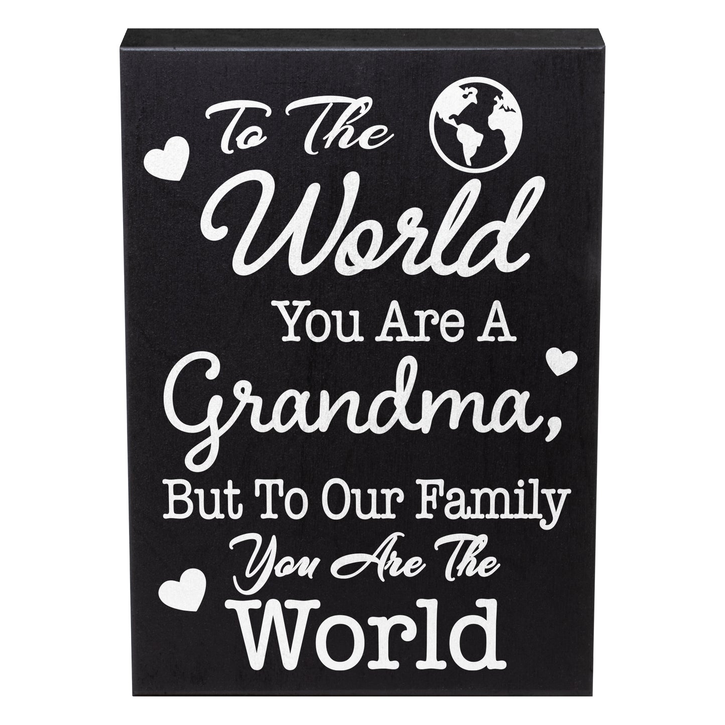 JennyGems Grandma Gift Sign Decor Plaque, Mother's Day, 6x8 Inch, Made in USA