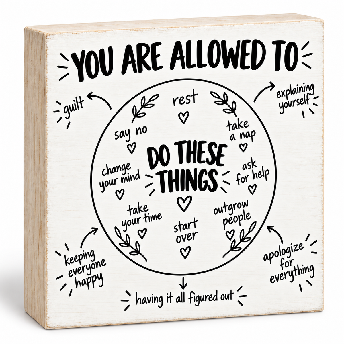 You Are Allowed- Get Your Life Back- Mental Health Positivity Reminder and Affirmations
