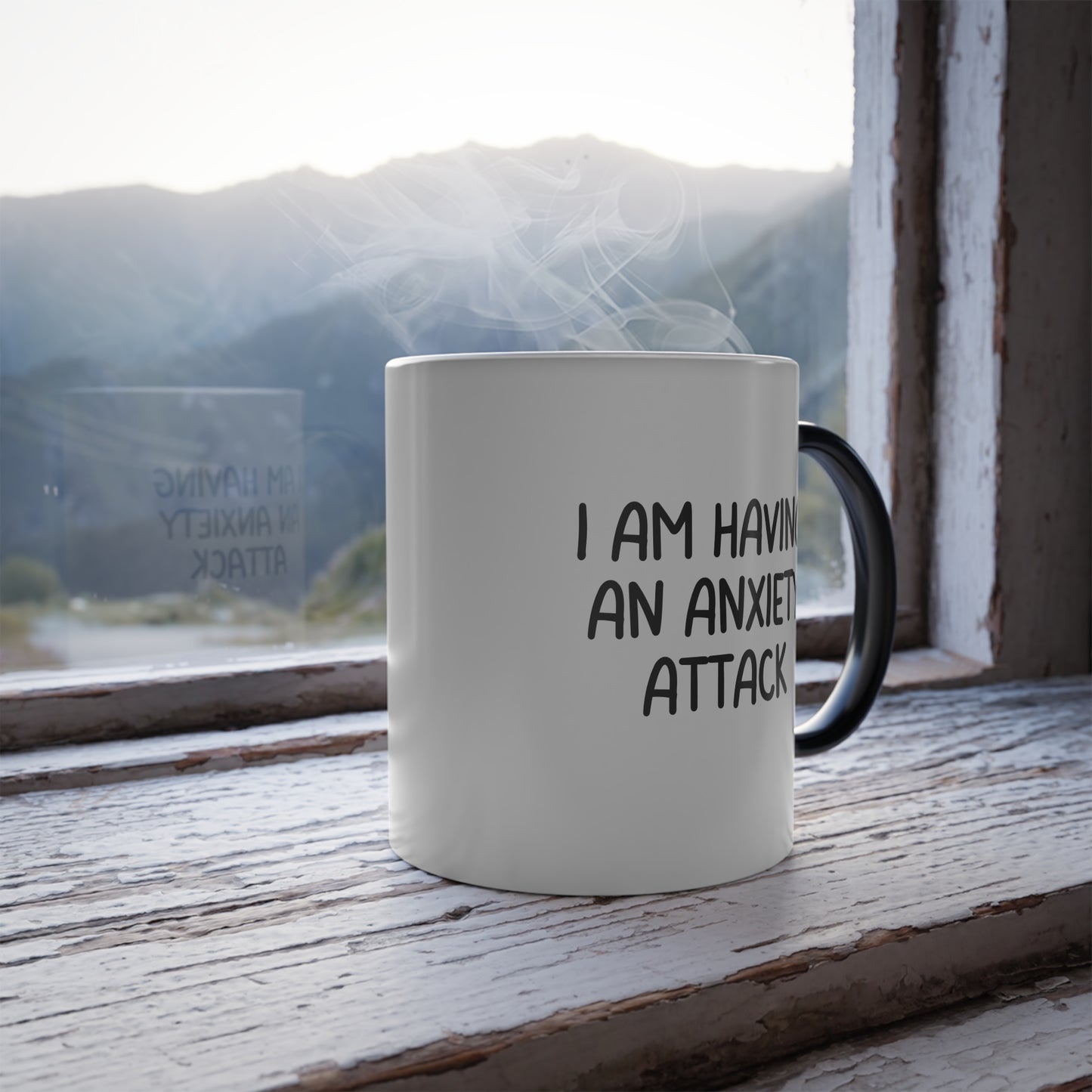 Funny Anxiety Mug - I Am Having an Anxiety Attack Coffee Cup | Color-Changing 11oz Gift for Friends, Coworkers, and Anxiety Relief
