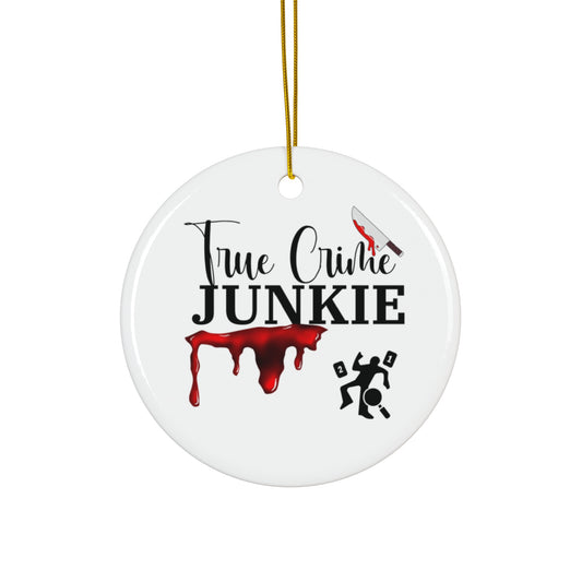 True Crime Fans Gift, True Crime Junkie Ornament, Perfect Christmas Gift for True Crime Fans and Addicts