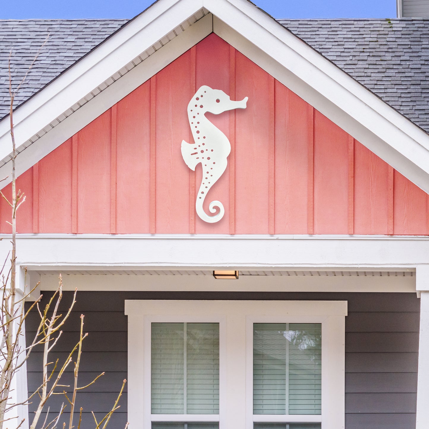 Outdoor PVC Seahorse Sign, 3 Foot