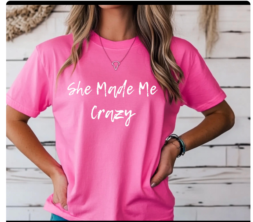 Mom Daughter Matching Shirts - I Made Her - She Made Me Crazy - Funny Mother's Day