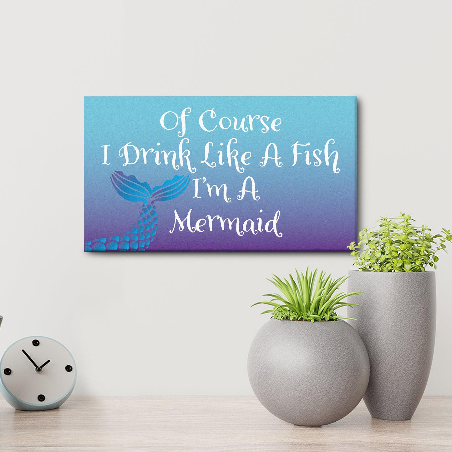JennyGems Mermaid Sign, Mermaid Sayings and Mermaid Gifts Series, Mermaid Funny Gifts, Mermaid Room Decor, Mermaid Decor