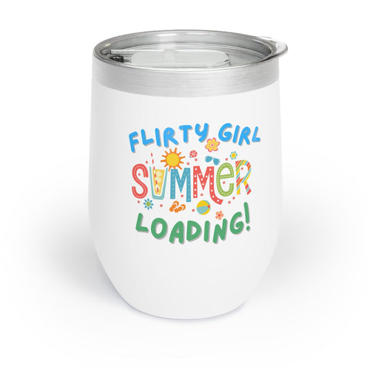 Flirty Girl Summer 12oz Insulated Wine Tumbler