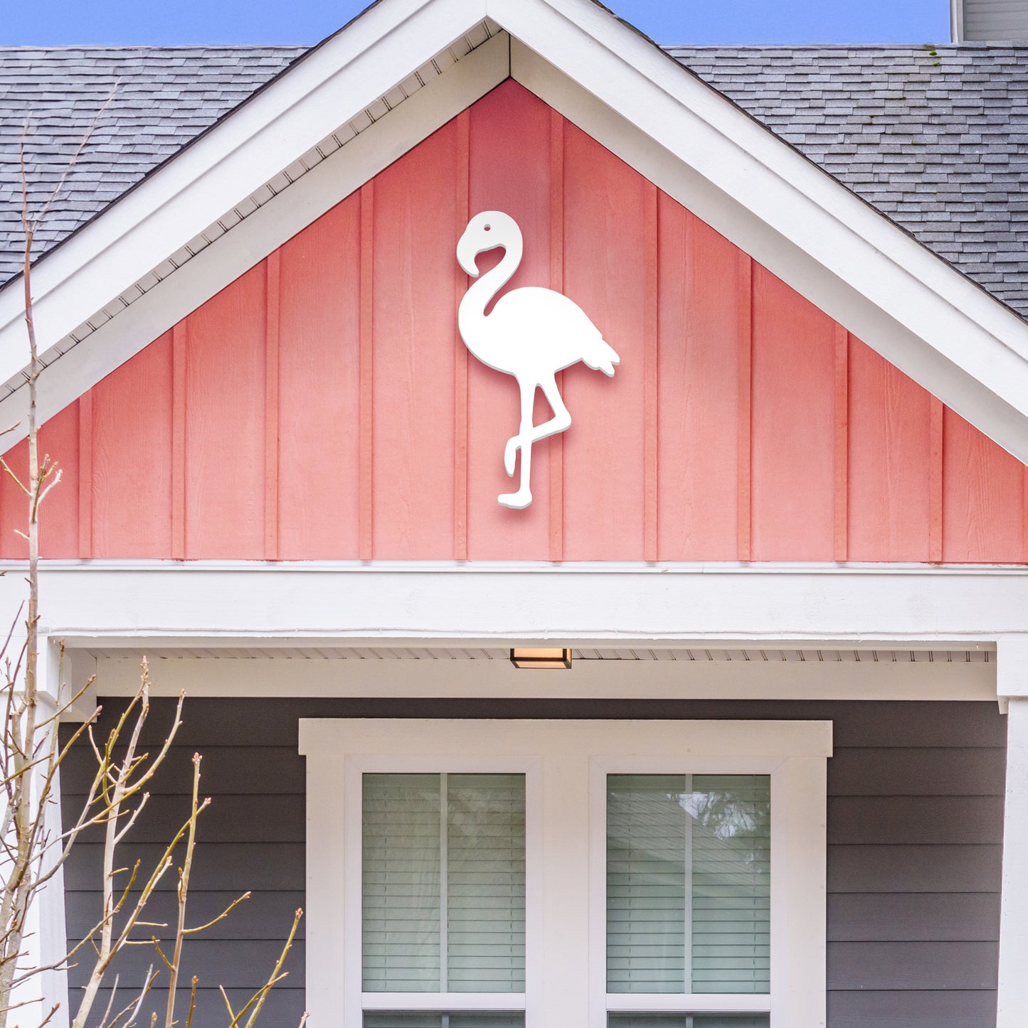 Outdoor PVC Flamingo Sign, 3 Foot