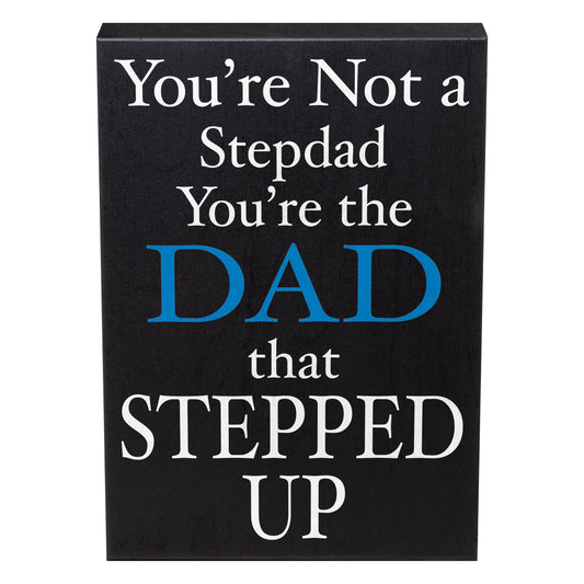 JennyGems You're Not a Stepdad You're the Dad That Stepped Up, Step Dad Wall Art, Bonus Dad Gifts, Father In Law Gifts, Stepdad Gifts, Foster Dad