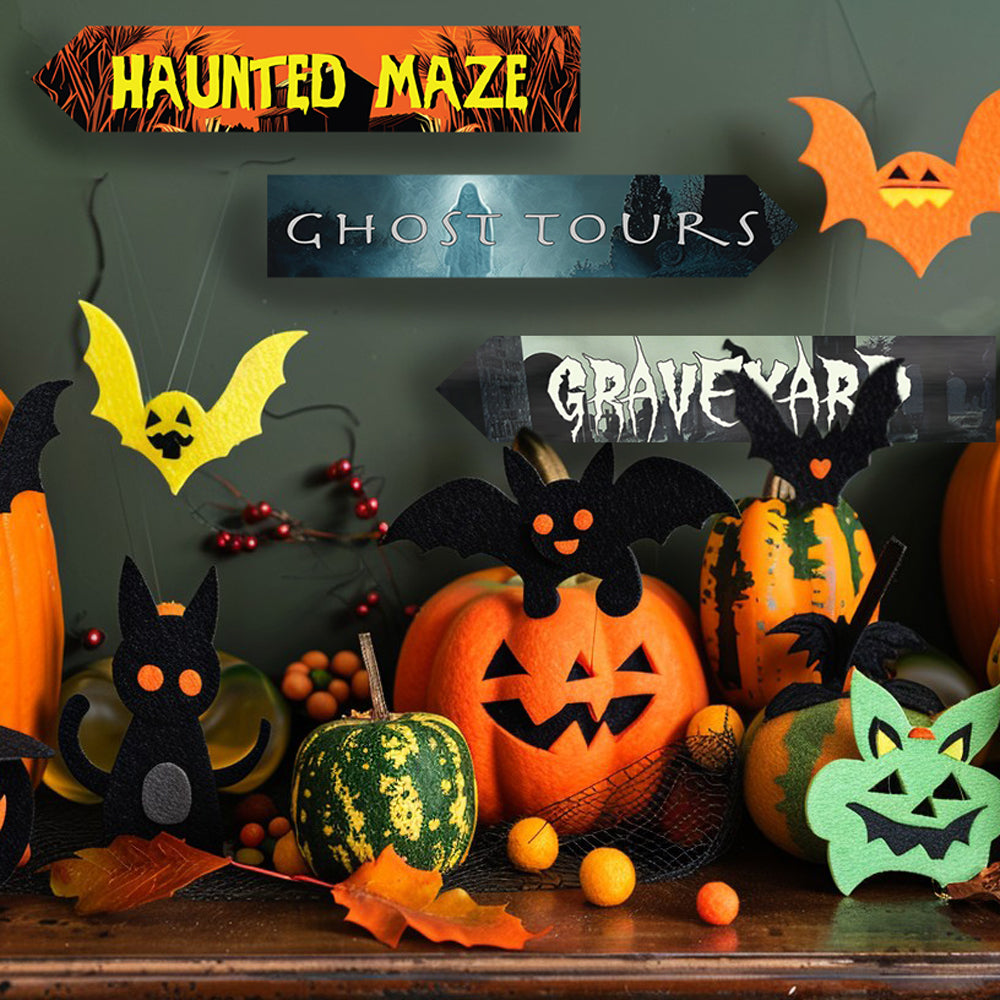 Halloween Directional Arrow Signs