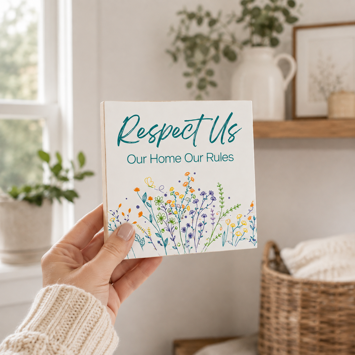 Respect Us Our House Our Rules, House Rules Sign for Rental Properties, Vacation Home Signs