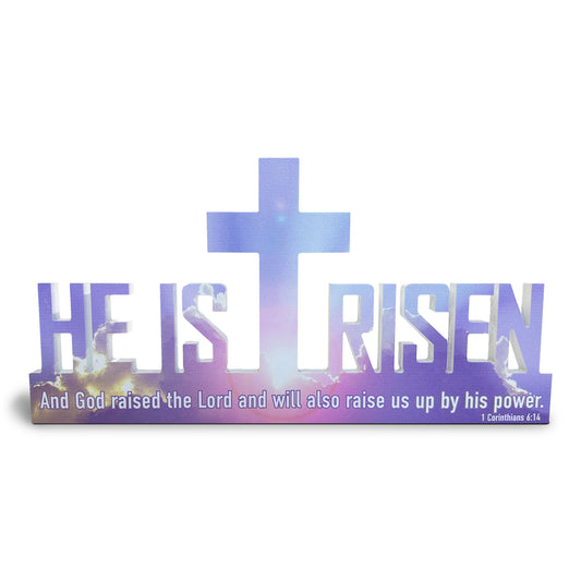 He is Risen Easter Sign (Pastels)