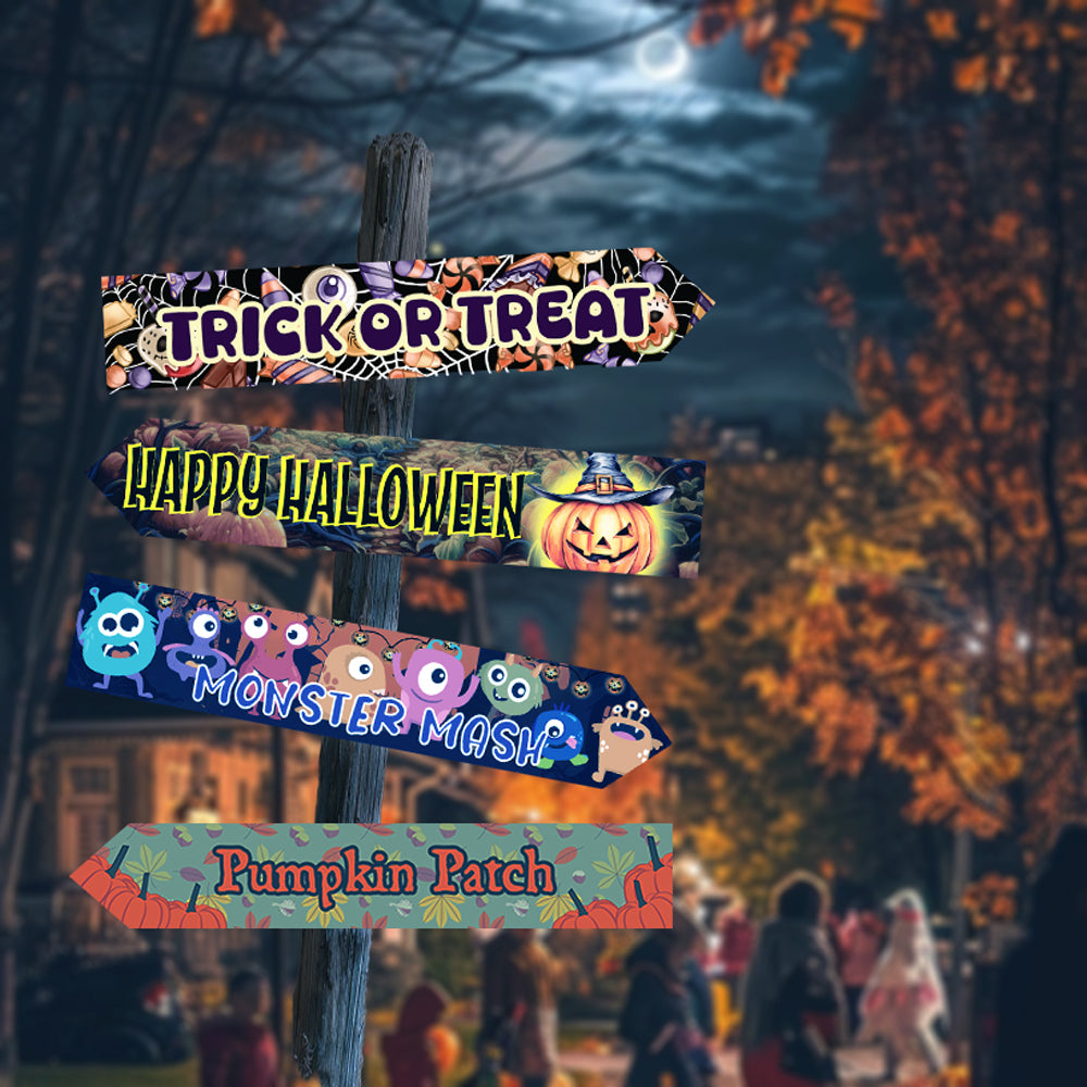 Halloween Directional Arrow Signs