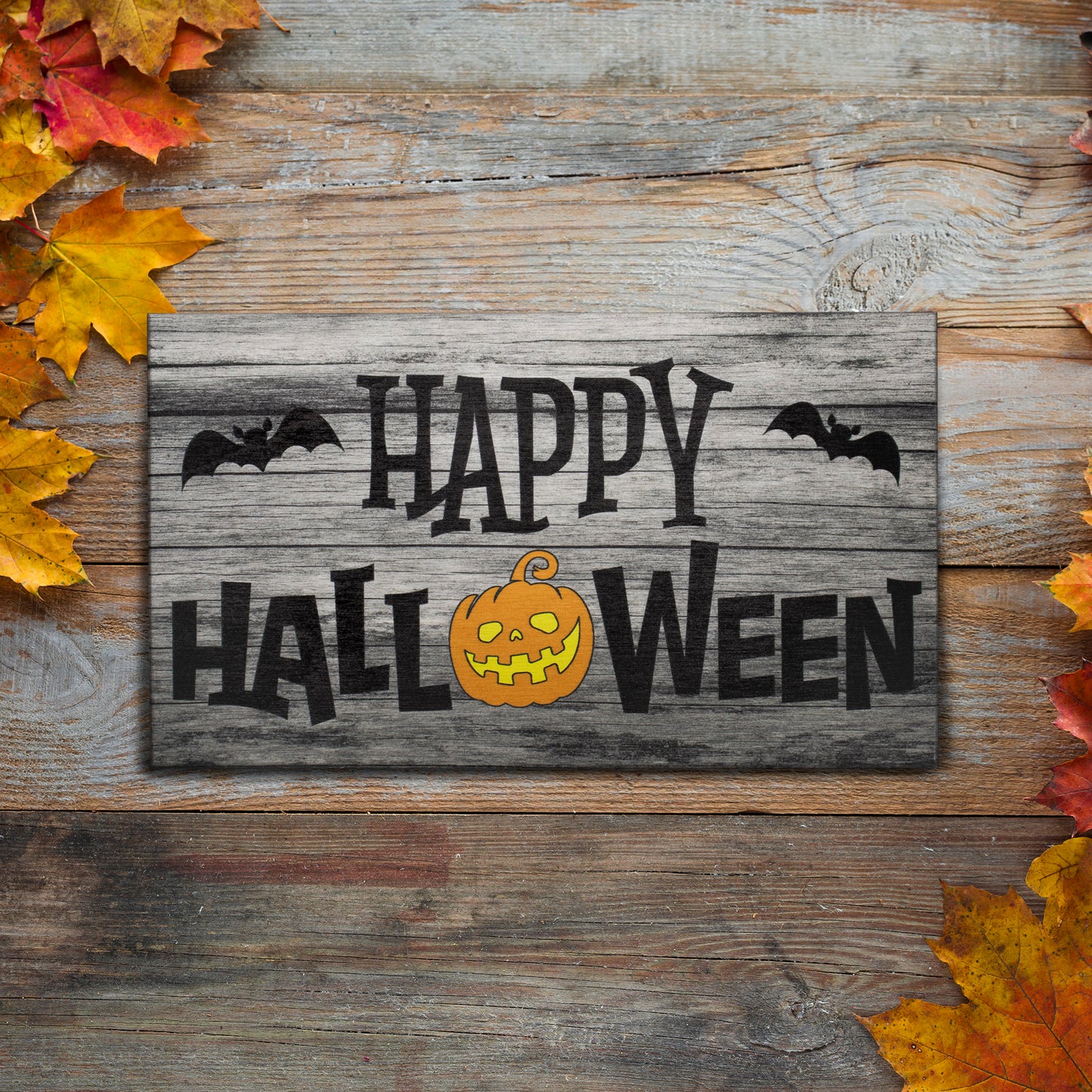 JennyGems Halloween Decor, Happy Halloween Sign Halloween Decorations, Fall Decor, Halloween Table Centerpiece, Halloween Party Decorations, Halloween Wall Decor Desk Decor, Made in USA