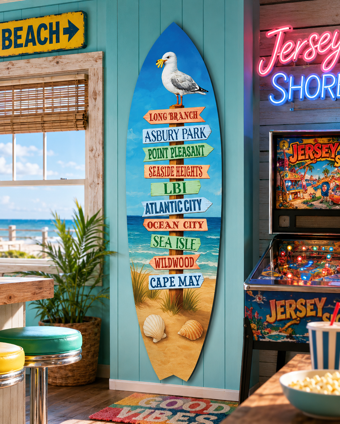 New Jersey Beaches Surfboard