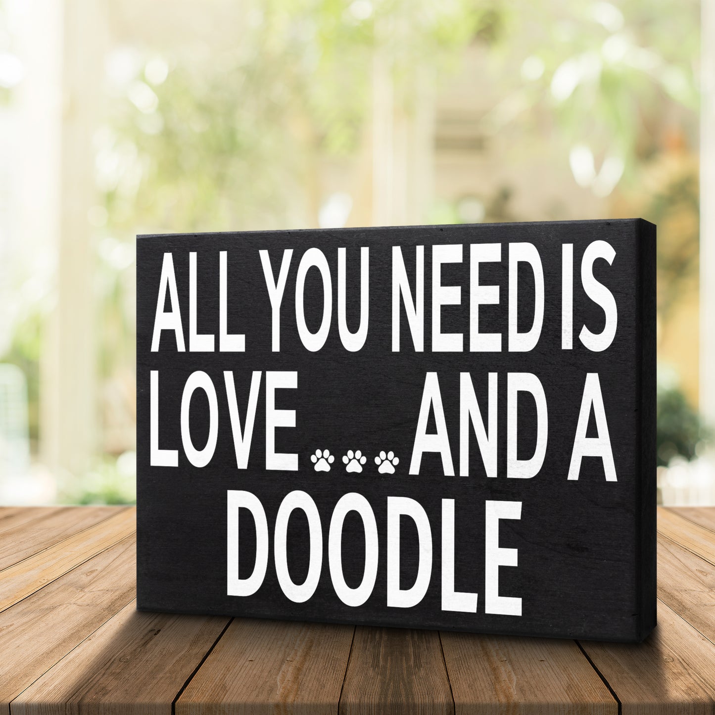 JennyGems Doodle Sign, All You Need Is Love and a Doodle Wooden Sign, Doodle Mom, Doodle Gifts, Doodle Decor, American Made