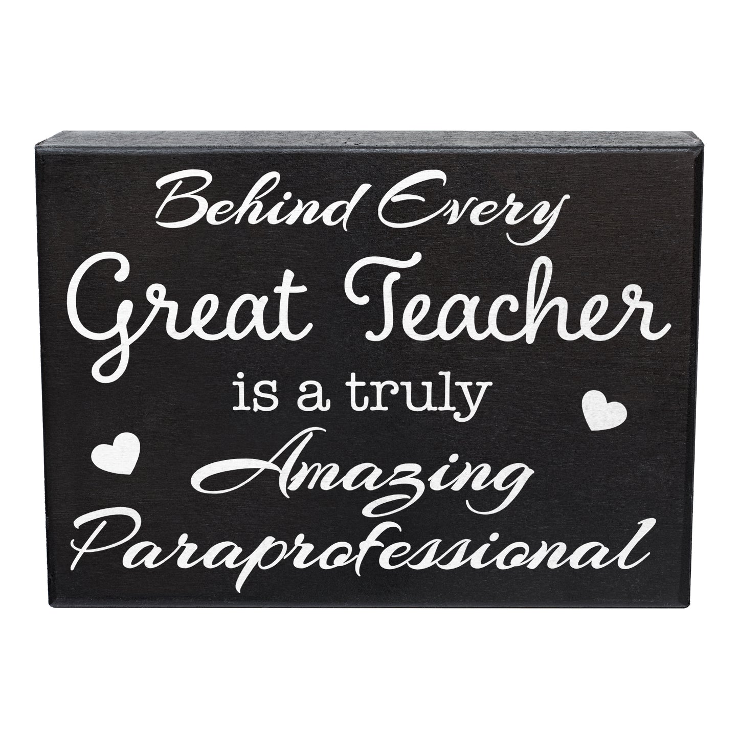 JennyGems Gifts for Paraprofessionals, Paraprofessional Gifts, Meaningful Gift for Paraprofessional, Paraeducator Gift, Wood Sign, Wall Hanging and Tabletop Display, Shelf Accent, American Made