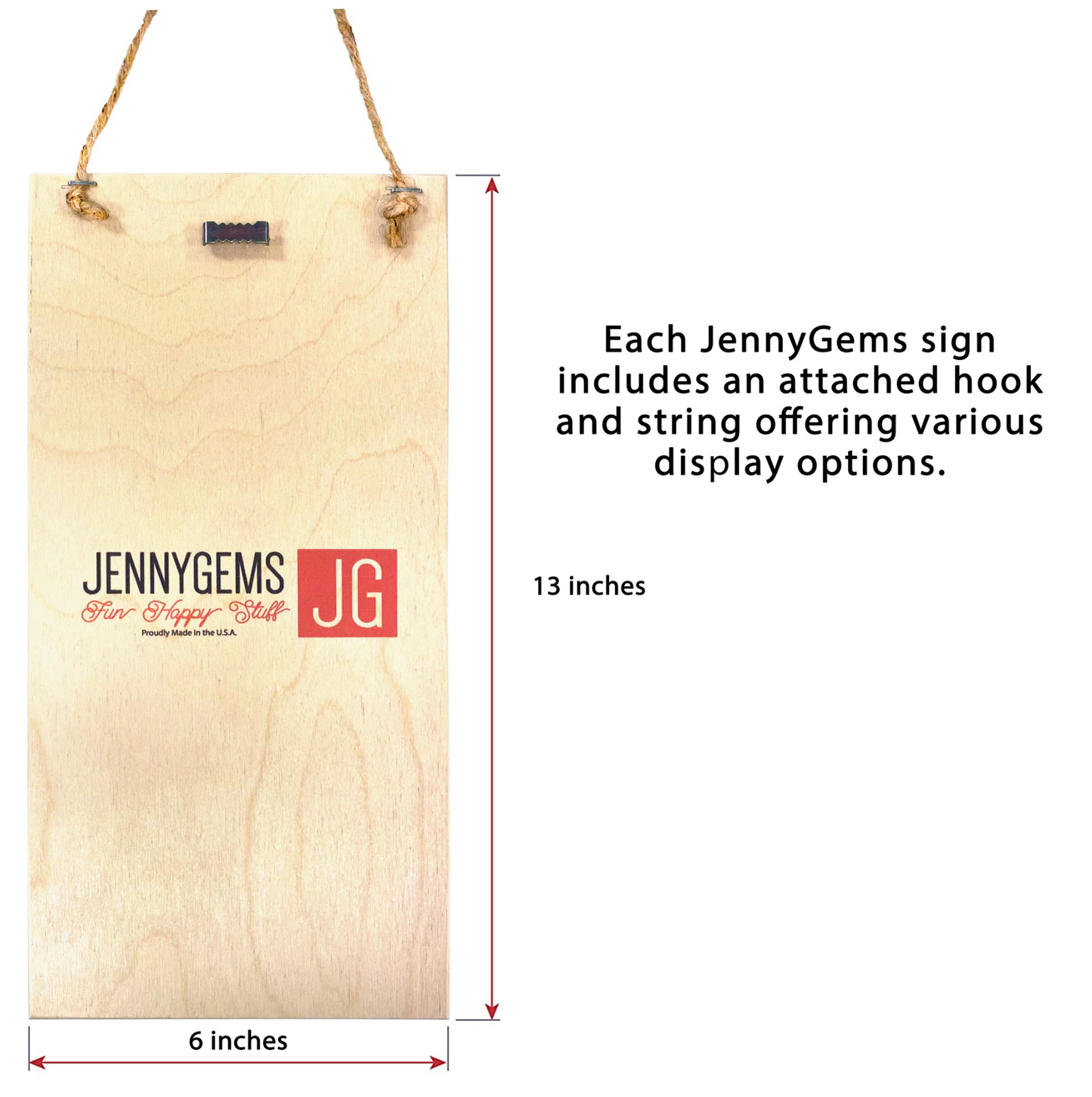 JennyGems Long Neck, Delaware Nautical Real Wood Sign | Made in USA