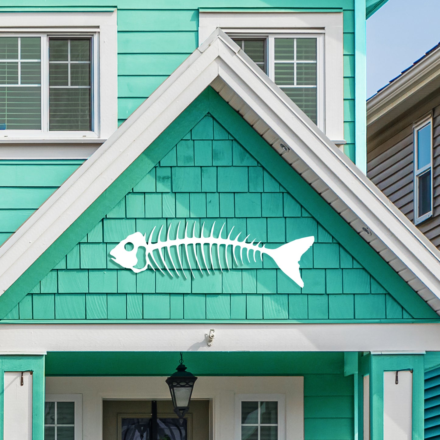 Outdoor PVC Bonefish Wall Art, 2 Foot