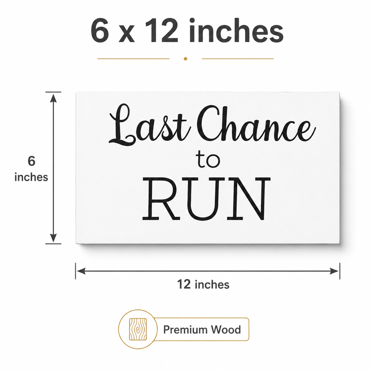 Last Chance to Run Ring Bearer Sign, Wedding