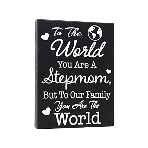 Stepmom Gifts Sign Decor Plaque