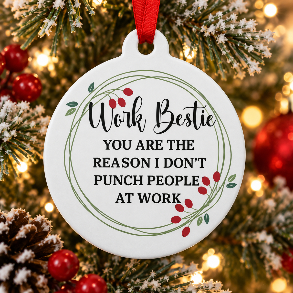 Work Bestie Ornament