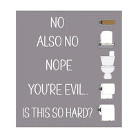 JennyGems Funny Bathroom Signs - Changing the Toilet Paper Wooden Wall Decor - Farmhouse Bathroom Decoration for Wall Hanging, Black