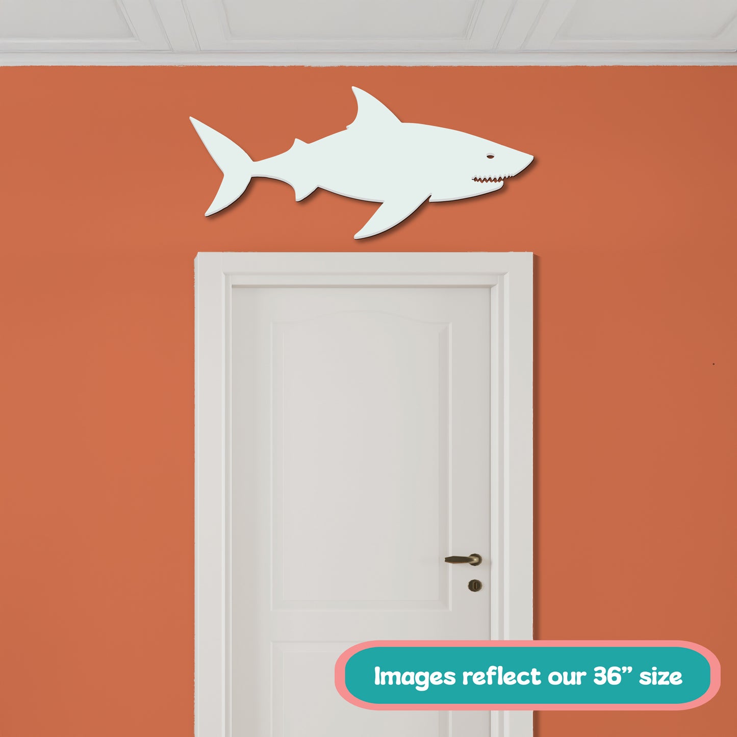 Outdoor PVC Shark Sign, 4 Foot