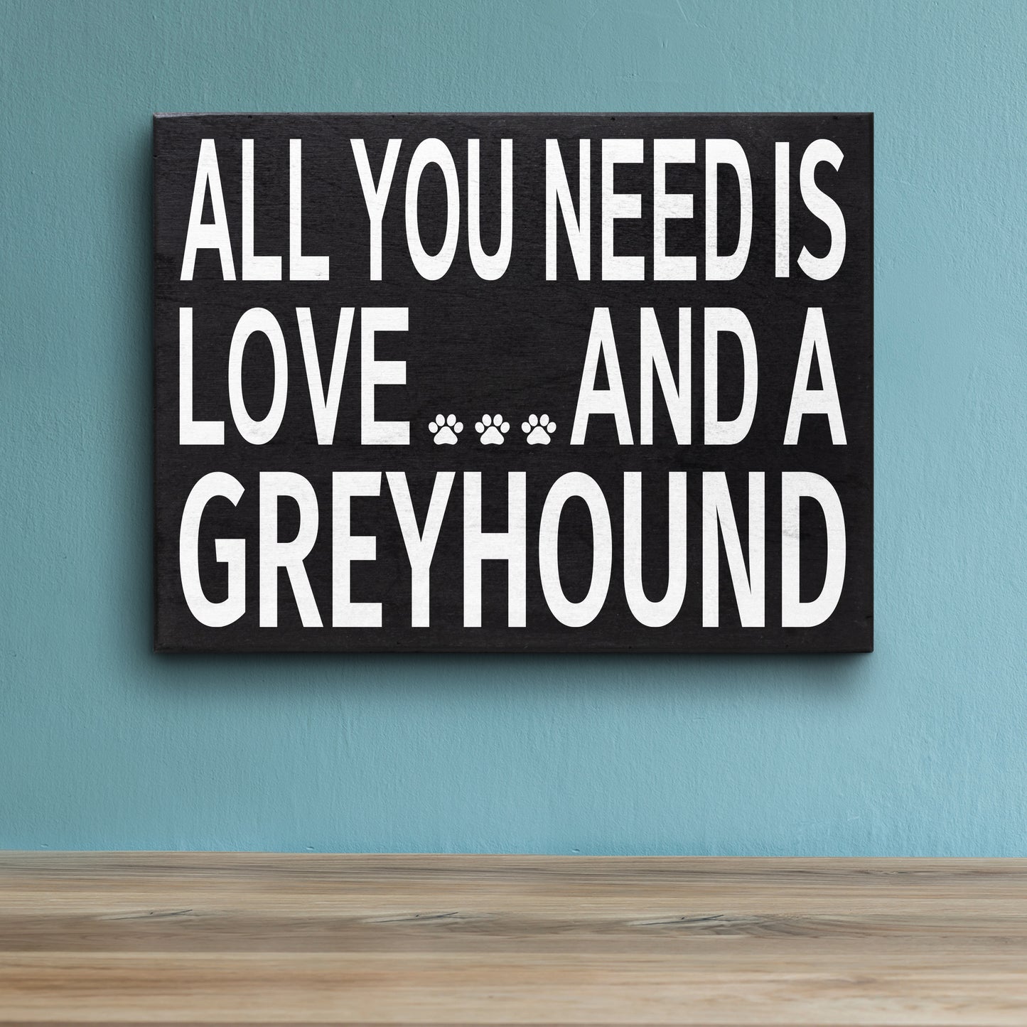 JennyGems Greyhound Gifts Sign Decor Plaque, Greyhound Dog Gifts, 8x6 Inch Wood Sign, Dog Mom Decor, Greyhound Lover Gifts, Dog Signs