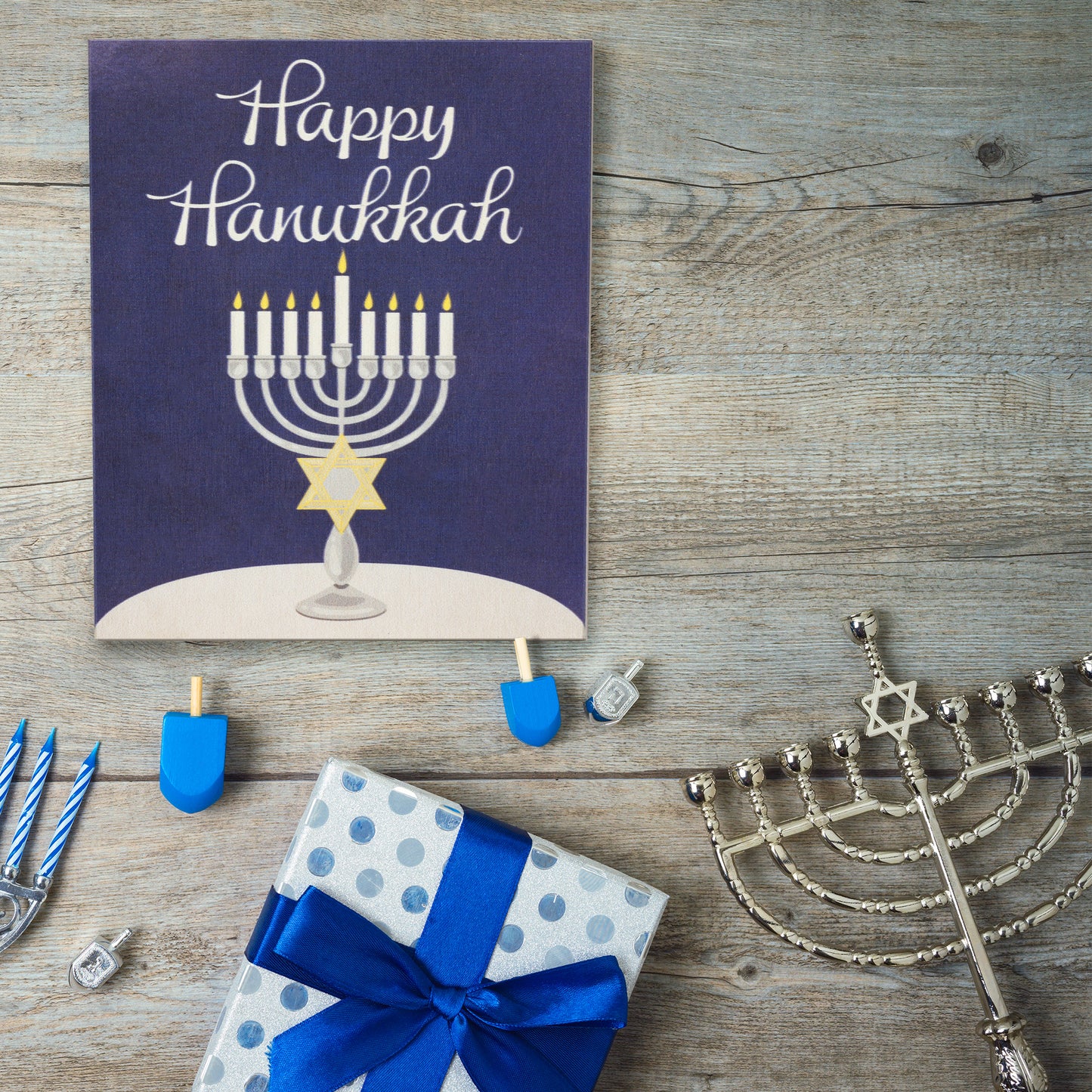 Hanukkah Decorations Happy Hanukkah Sign, Chanukah Decorations, Hanukkah Table Wooden Signs