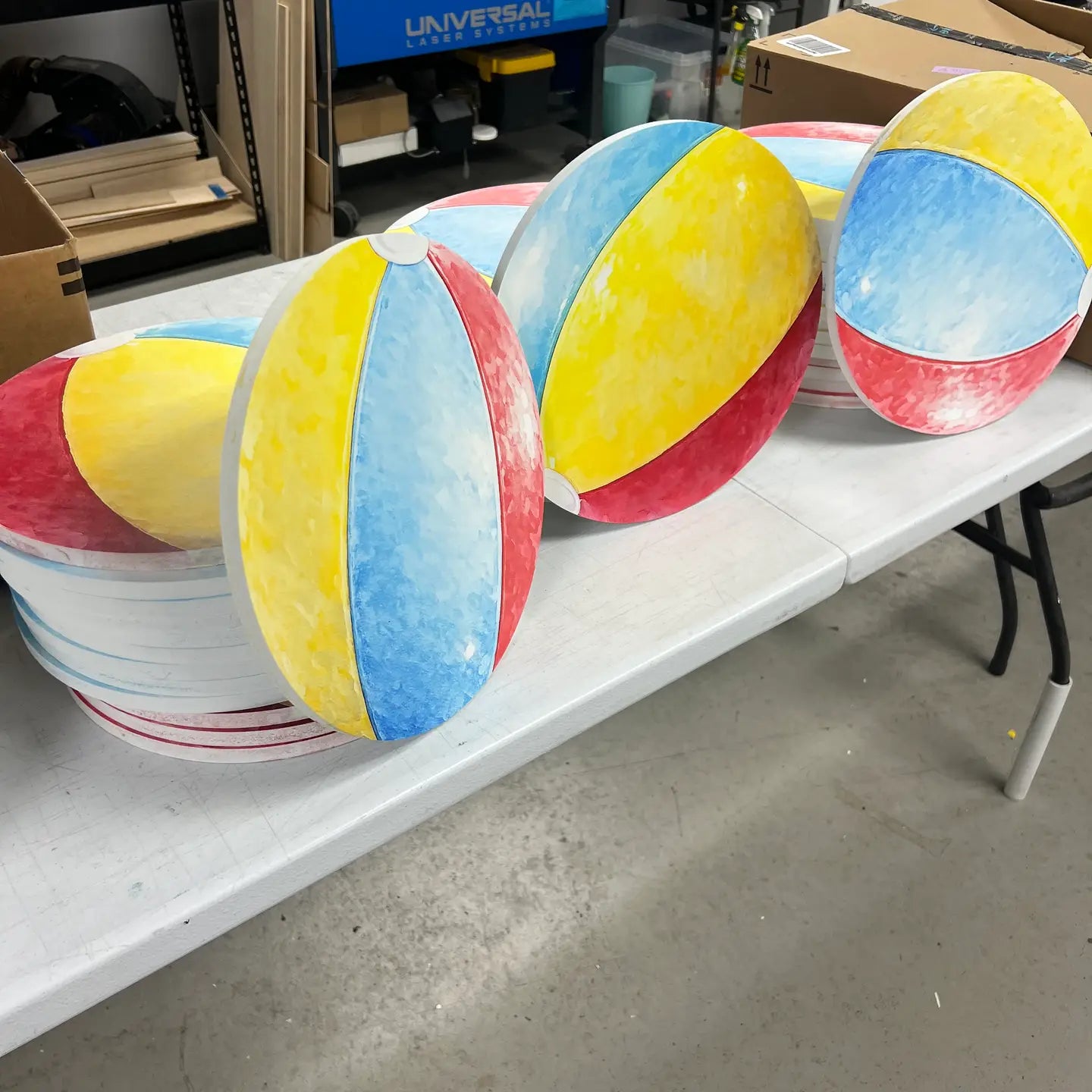 Beach Ball Yard Signs