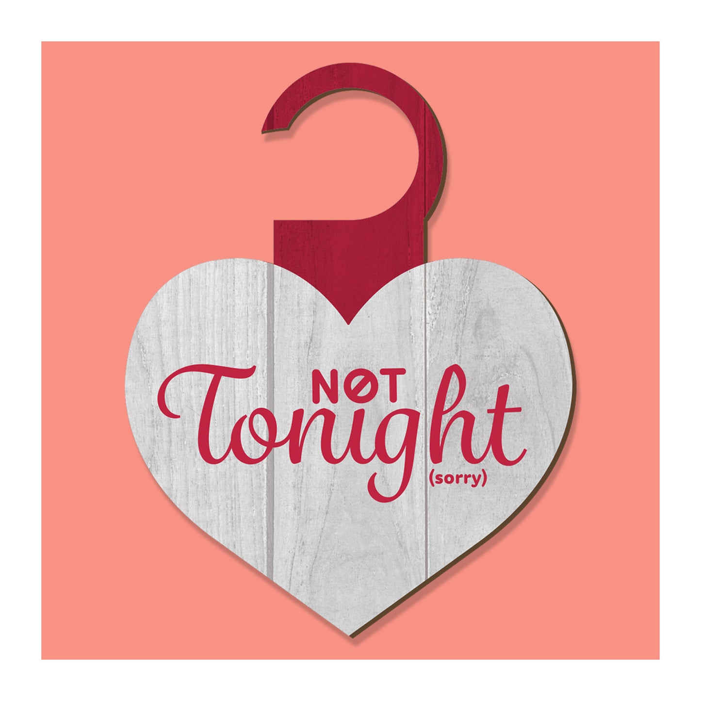 Funny Date Night Decision Sign for Him or Her, Tonight Not Tonight Reversible Door Hanger, Couples Gift