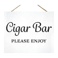 JennyGems Cigar Bar Sign, Wedding Reception Signs, Bar Decorations Party Decor, Brown