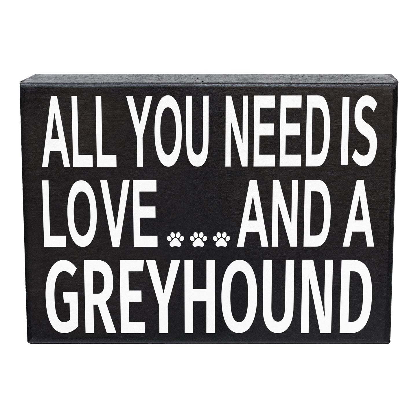 JennyGems Greyhound Gifts Sign Decor Plaque, Greyhound Dog Gifts, 8x6 Inch Wood Sign, Dog Mom Decor, Greyhound Lover Gifts, Dog Signs