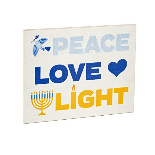 JennyGems Dreidel Hanukkah Decor, Hanukkah Decorations and Dreidel Sign, 7.25x6 Inches