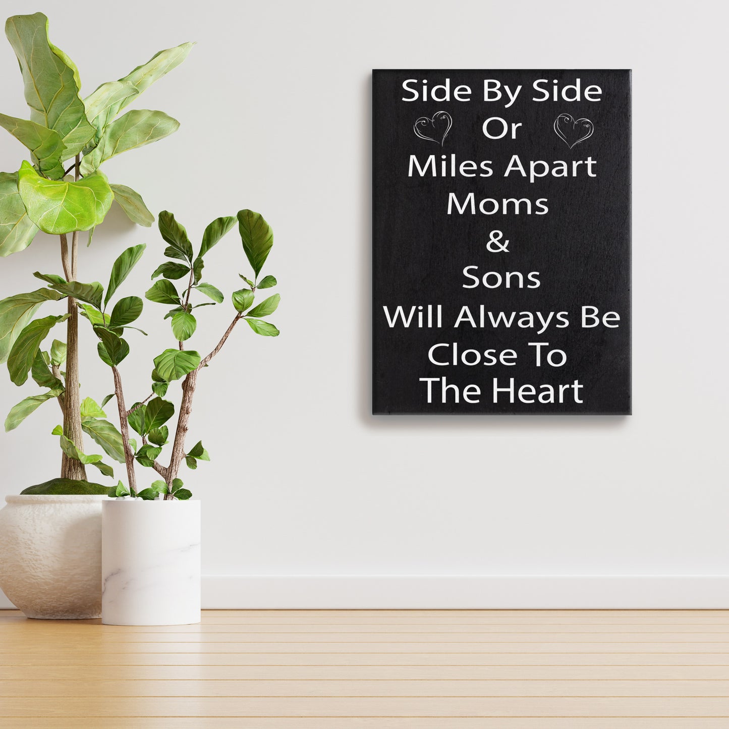 JennyGems Mom Son Sign Gift Decor, Gift for Mother from Son, Wall Hanging and Tabletop Box Sign, Made in USA