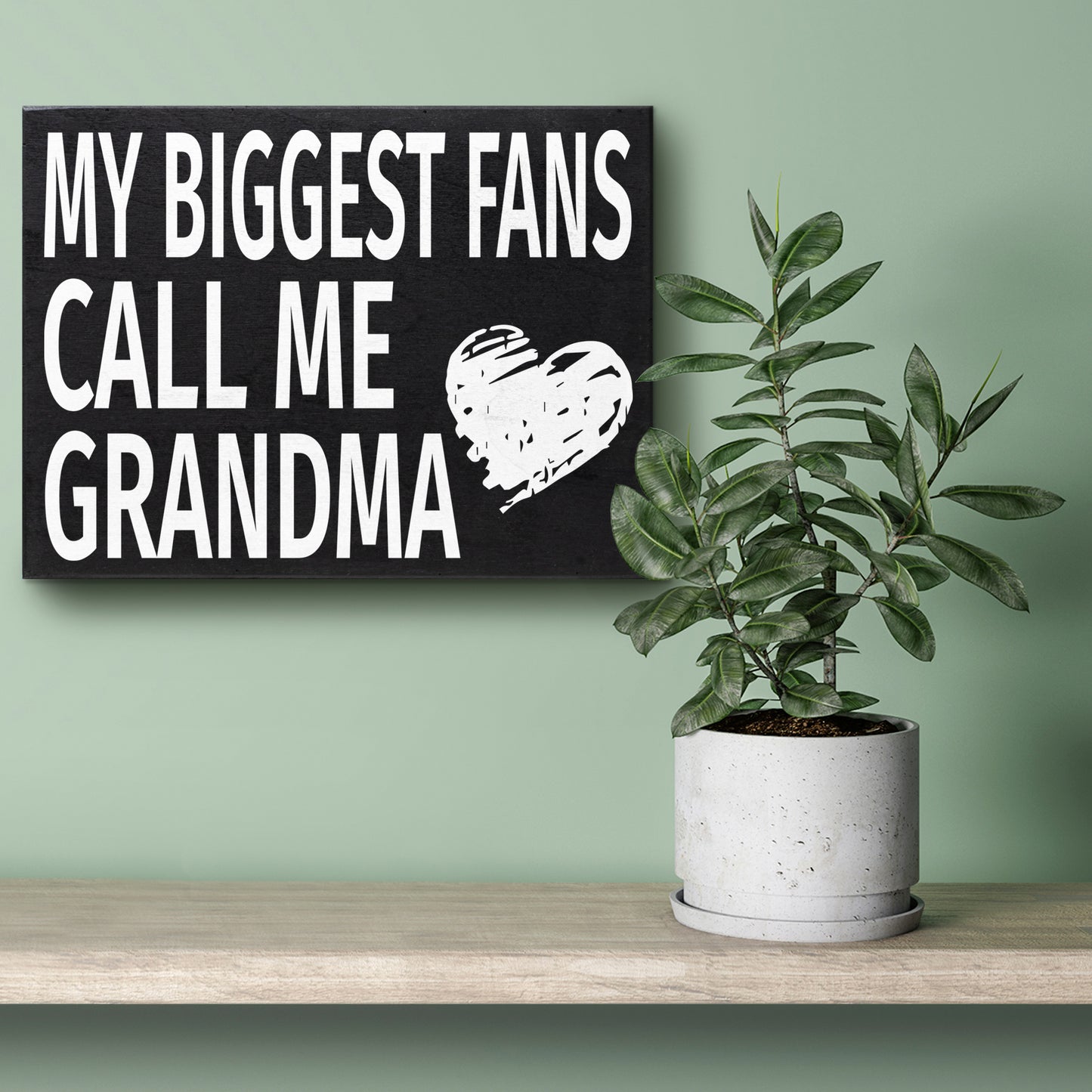 JennyGems My Biggest Fans Call Me Grandma Sign, Grandma Decor, Grandma Wall Art, Grandma Gifts