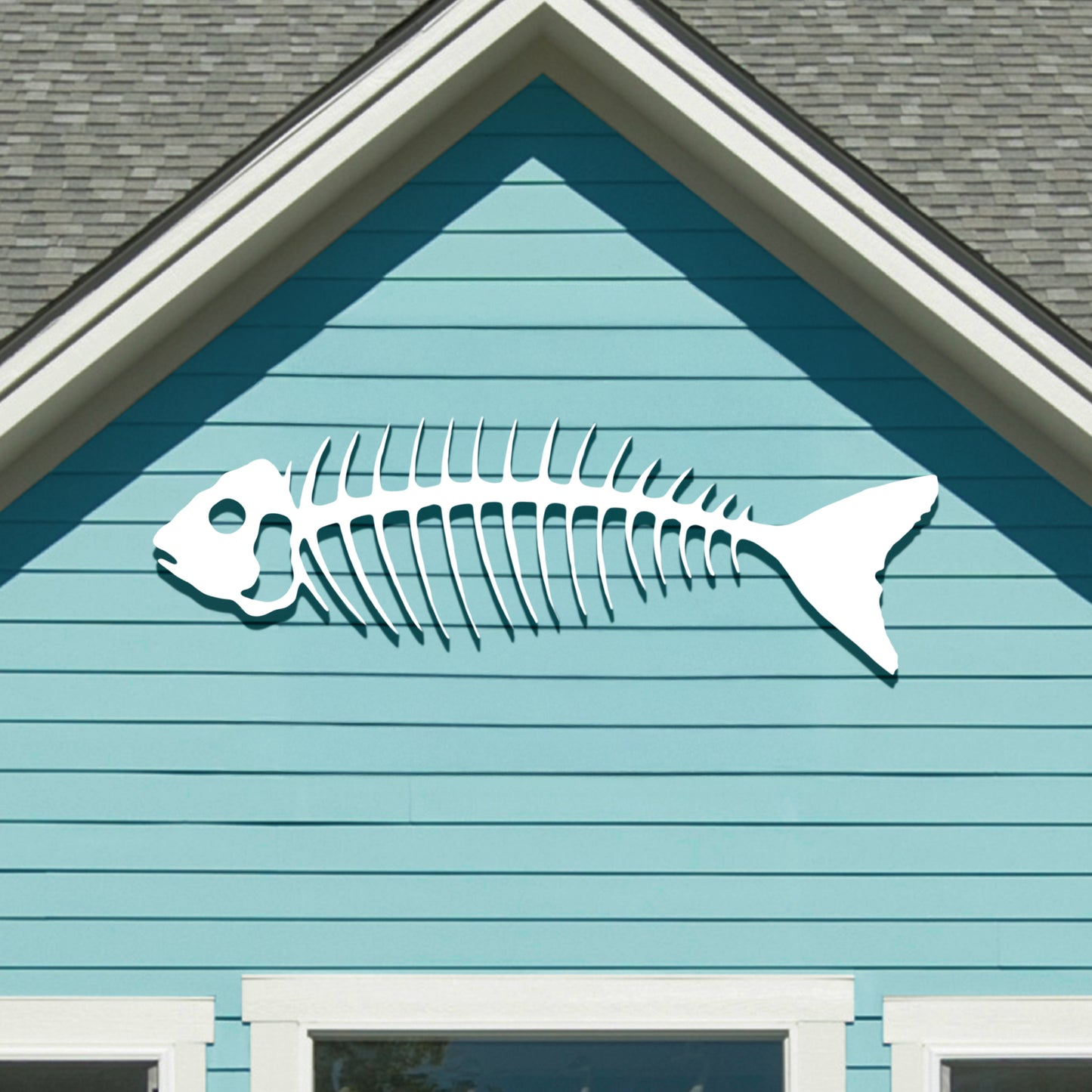 Outdoor PVC Bonefish Wall Art, 2 Foot