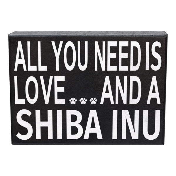 All You Need Is Love And A Shiba Inu Sign and Gift