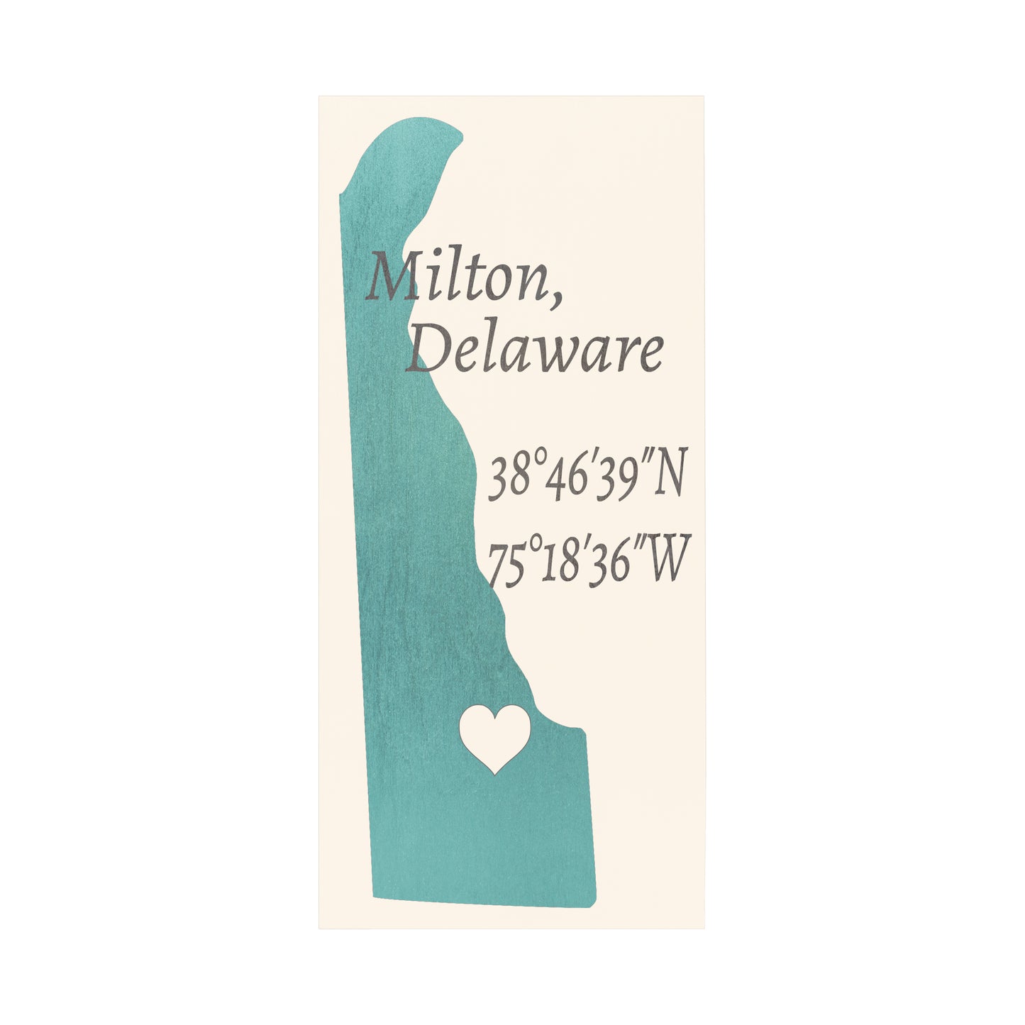 JennyGems Milton, Delaware Nautical Wood Sign | Made in USA